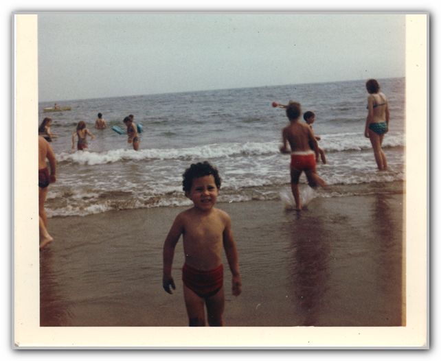 FJ at the beach UK